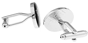 Manschettenknöpfe Herren Trompete, Manschettenknöpfe Herren Trompete Oval Trauzeuge Sets für das Hochzeitsgeschäft 2X1.6CM