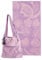 Delindo Lifestyle Serviette de plage en tissu éponge avec poche à bandoulière intégrée - 100 % coton - Rose lilas - 90 x 170 cm