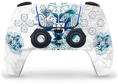 Head Case Designs Licenza Ufficiale Harry Potter Hogwarts Guamenti Grafica Vinile Frontalino Sticker Gaming Pelle Adesivo Compatibile con Sony Playstation 5 PS5 DualSense Controller