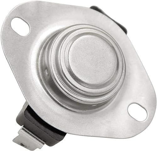 BoyoTec Interruttore termostato per ventola del camino, sensore di temperatura per stufa a legna, controllo termico della ventola a disco a scatto (48,9 °C ON e 40,6 °C spento), metallico
