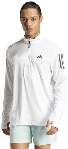 adidas Herren Own The Run Half-Zip Jacket, White/White, XL