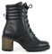 CHATTAWAK 12ferraranoir38, Stivaletto Donna, Nero, 38 EU