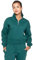 989Zé ENZO Womens Sweatshirt Half Zip Long Sleeve Casual Funnel Neck Pullover Jumper EZLFN623 FOR-GREEN L