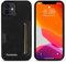 LOLFZ Case for iPhone 11, Slim Back Case with Card Holder Premium PU Leather Cover Shockproof TPU Bumper Protective Phone Case Cover for iPhone 11 - Black