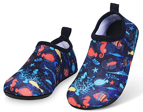 benpen Badeschuhe Kinder Wasserschuhe,Schwimmschuhe Strandschuhe Barfußschuhe Jungen Mädchen Aquaschuhe Baby rutschfeste Surfschuhe Sportschuhe Aquasocken Schwimmbad Urlaub Must Haves