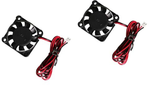 jojofuny 2pcs Thermal Cooling Fan for 3d Printer 12v 0.12a Fan 100cm Wire Low Power Consumption Easy to Use