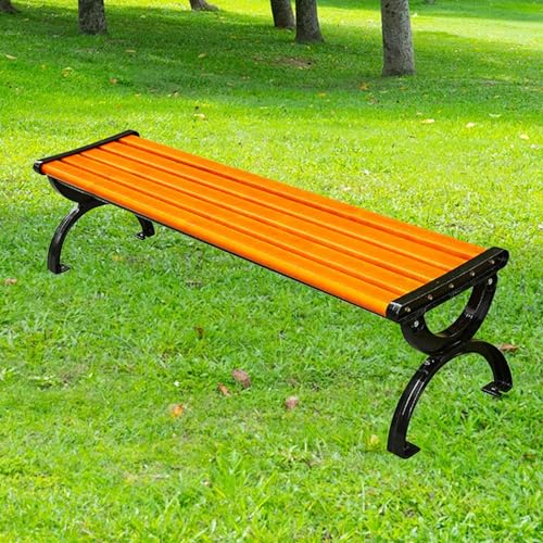 Gartenbank im Freien, Gartenbänke Wetterfest, Verdickte Platte + Füße aus Gusseisen, Schön und Elegant, Stark Tragend (Size : 150cm)