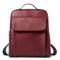 Sasi Kedi Burgundy Vegan Leather Laptop Backpack – 14 Inch Convertible Crossbody Work Bag for Women & Men, Lightweight Stylish Urban Rucksack