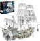Mould King 13193 Piratenschiff Bausteine Klemmbausteine Schiff Spielzeug Groß Piraten Segelschiff Modellbausatz Weihnachten Geschenk für Kinder ab 14 Jahren (3769 Teile)