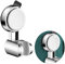 Cretvestsar Shower Head Holder, Adjustable Suction Cup Wall Mounted, Silver Chrome, ABS Material, No Drilling Required