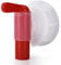 Robinet doseur DIN61 - Robinet d'écoulement / robinet doseur pour bidon de 15 à 60 l - Bidon blanc/rouge (filetage DIN 61)