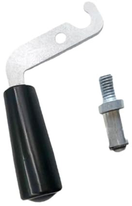 LOVIVER Manija de puerta de chimenea Manija de metal, Piezas profesionales resistentes para el hogar, Manija de puerta de estufa
