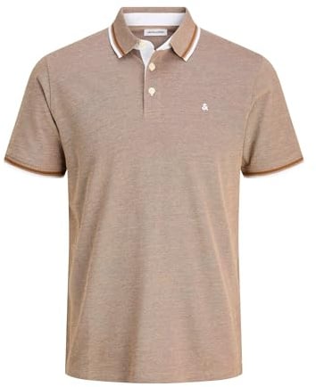 JACK & JONES Herren Jjepaulos Polo Ss Noos Jjepaulos Polo Ss Noos, Curry, S