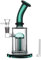 Masenyee 8inch glass bong with Hurricane Filter, 14.5mm Bowl and sieve, Compact Smoking glass bong, Robust and Thick Glass, Chillum glass rig, Soft-Clean-Smooth Hit - Lake Green
