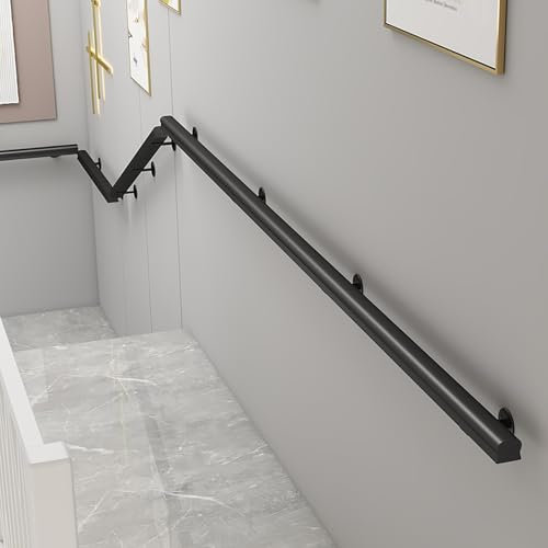 Handlauf Treppe Geländer Treppengeländer Innen Handläufe Aus Holz Für Innentreppen, Treppenhaus, 1, 2 M, 3, 4, 5, 6 Meter, Wandmontage, Robustes, Anschließbares Treppengeländer Für Loft/Haus, Gewerbli