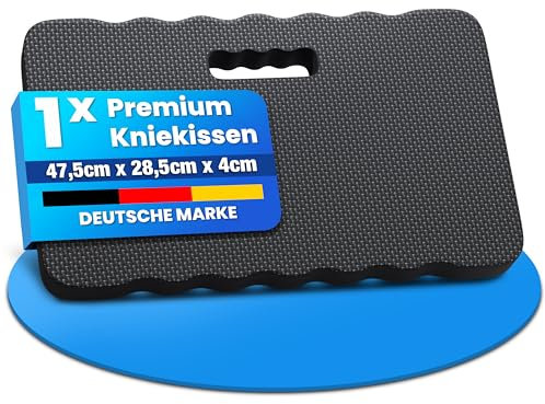 NTG Kniekissen 40 mm – Extra Dicke Knieunterlage aus Hochdichtem Schaumstoff Knieschoner für Garten, Werkstatt & Haus Ergonomisches Kniepolster, Kniematte 47 × 28 × 4 cm (1 Stück)