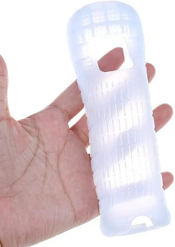 Housse de protection en silicone souple pour manette de jeu Wii - Blanc