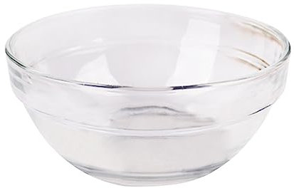 Ciieeo Kitchen Glass Mixing Bowl Thickened Wearproof Serving Bowl for Meal Prep Baking Salad Easy to Clean Chemical Stable Clear Visibility