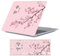 FFBOFFC Compatible with MacBook Air 13 inch Case 2024 2023 2022 A3240 M3 A3113 M2 A2681, Texture Plasti Coated Hard Shell & Keyboard Cover for MacBook Air 13.6 inch, Pink Cherry Blossom