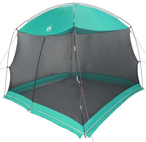 vidaXL Camping-Mückennetz mit Tür in Meergrün für 4 Personen. Wasserdichtes Zelt, tragbar und perfekt für Picknicks, Outdoor-Events, Überdachungen, Wandern, Garten, Terrasse und Sommer-Aktivitäten.
