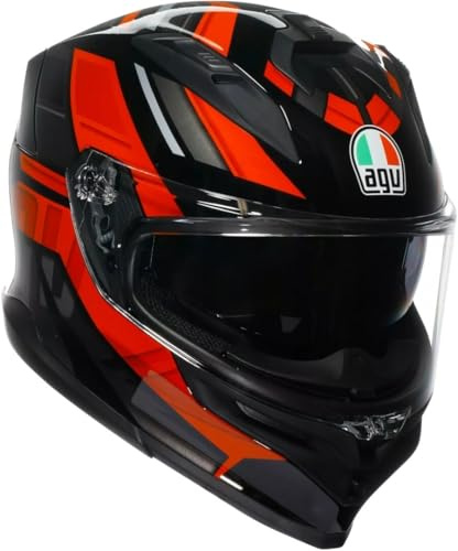 AGV K7 Taurax Helm, schwarz/rot, M (57/58)