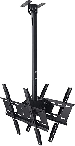 GHHVFEC Supporto TV da soffitto per Display a Pannello al Plasma LED da 32-60 Pollici, Altezza Regolabile, con Tavolo TV Multifunzione per compatibilità VESA Massima di 400x400 mm