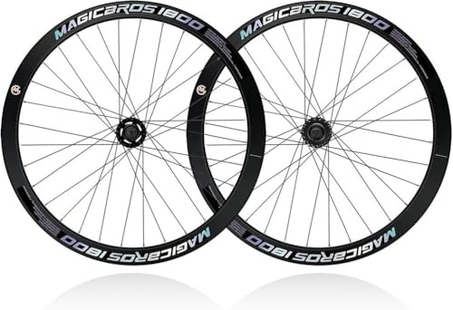 700C Laufradsatz for Fixie-Bikes, 40 Mm Felgenhöhe, Aluminium, 100/120 V-Brake-Nabenlager for 23–28 Reifenbreite, Rennrad