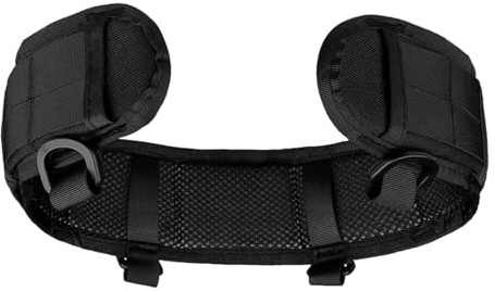 Cintura da combattimento in nylon da 150 g, regolabile, resistente, per airsoft, paintball, allenamento all'aria aperta, per uomini e donne, Nero , Refer to description