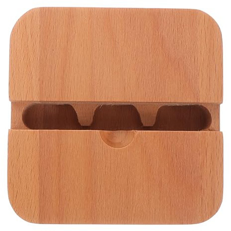 Zerodeko Holz Handyhalter mit Klangverstärker Nachhaltiger Telefonständer Kompakter Lautsprecherverstärker für Schreibtisch und Reisen