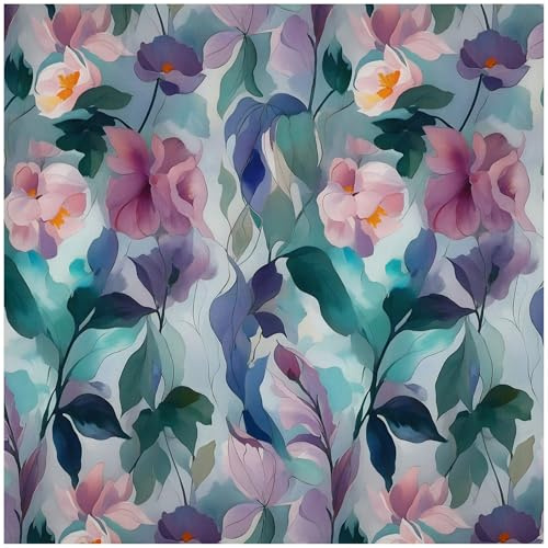 Viskose-Stoff Radiance Blumen ab 1 m x 140 cm Popeline Fahnentuch Sommerstoff Meterware