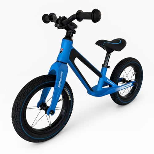BERLIN BIKE ab 3 Jahre, 12 Zoll Laufrad bis zu 30 kg, Sattel höhenverstellbar, Sicheres und sehr Leichter Magnesiumrahmen, Lauflernrad für Jungen und Mädchen