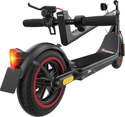 E Scooter mit Straßenzulassung für Erwachsene mit Smart-App-Steuerung-Max 30km Reichweite, ABE Faltbarer E Roller mit 10 Zoll Luftreifen, Elektroroller Max. 20 km/h Geschwindigkeit für Stadtpendler