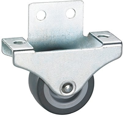 DÖNER + HELMER 791334 Roulette fixe spécial parquet, 38 x 18 mm, pneumatique en TPE Gris Multicolore