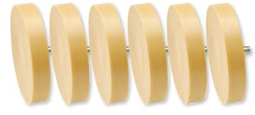 KS Tools Folienradierer 90mm 515.1285 6er Pack I Neutralfarbiger Aufkleber Entferner aus Gummi I Verhindert Verschmieren I Zum Entfernen von Kleb- & Farbresten uvm