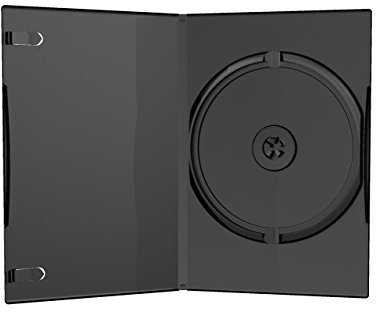MediaRange BOX13 - 50 custodie per dvd,cd e blu ray, modello slim da 7mm con tasca trasparente per copertina