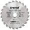 Trend Wood Circular Saw Blade, 235mm Diameter, 30mm Bore, 24 Teeth, 2.8mm Kerf, +15° Hook, TCT, Coarse Finish, CSB/23524