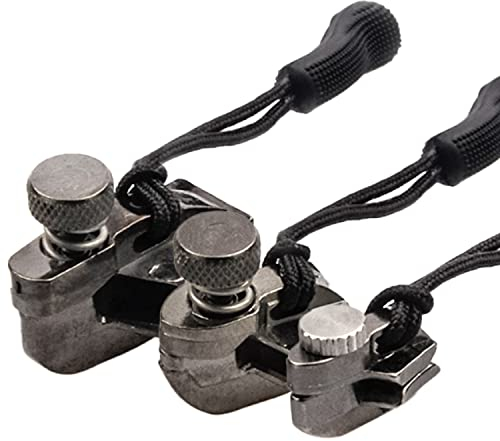 munkees® Reißverschluss Zipper Reparatur Set [3 Stück, Graphit] - Universell anwendbar & kinderleicht - Reisverschlußzipper Reissverschluss Reparatur Set - Ersatz Zipper für Reißverschluss Repair Kit