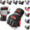 BeSmart MMA (Mixed Martial Arts), Grappling-Handschuhe (Griffkampf), UFC, Gel Tech, Thaiboxen, aus Rex Leder (Anilinleder), Herren damen Kinder, rot, xl