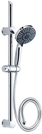 SCHTTE Adria Doucheset met Handdouche - 12,5 cm - 5 Standen - 70 cm Glijstang - 150 cm Slang - Chroom