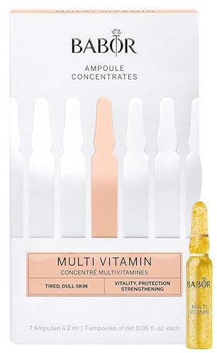BABOR AMPOULE CONCENTRATES Multi-Vitamin, anti-aging retinol serum to strengthen and protect, with biotin & vitamin A, B5 and E, 14ml