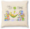 Oups Zirbenkissen 30 x 30 cm Chill Out time, naturbelassene Zirbenspäne Kissen 100% Baumwolle Zierkissen