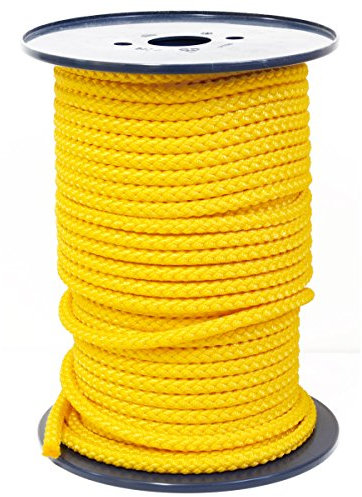 FTM® Springseil Tau Seil PP Gelb Meterware Rollenware Ø 9mm Fitnessseil 70m
