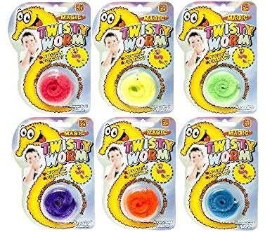 Schnooridoo 4 x Magic Worm magischer Wurm Zauberwurm Zaubern Kindergeburtstag Give Away Tombola