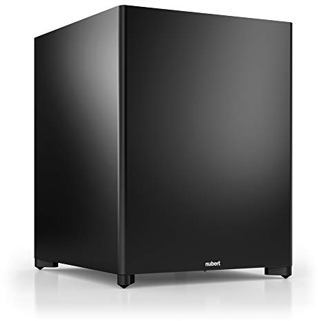 Nubert nuSub XW-900 | Schwarzer Subwoofer | Lautsprecher für Bass & Effekte | Surround & Action auf höchstem Niveau | Downfiresubwoofer mit Aktiv-Technik | LFE-Box mit 380 Watt