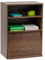 Iris Ohyama, muebles con puertas, estante de almacenamiento, 2 compartimentos modulares, diseño, sólido, moderno, multi-uso, escritorio, habitación, salón - Flap Rack Chr - 1 - Marron