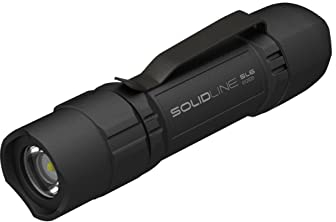 Ledlenser Solidline SL6 - Battery Powered LED Torch, Super Bright 320 Lumens, Powerful Searchlight Torch, Dog Walking Flash Light, Hiking & Camping Equipment, Powerful LED Torch