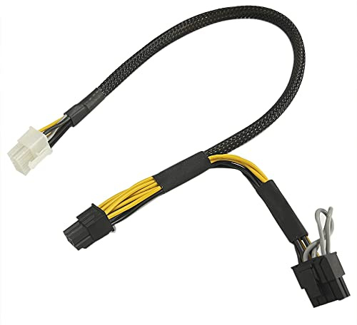 ZAHARA 09H6FV 0N08NH 0J30DG GPU Power Supply Adapter Cable 40cm 8 Pin to 6+8 Pin (6+2) for DELL POWEREDGE R720 R730 R7910 T630 T640
