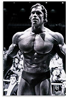 LIULANG Arnold Schwarzenegger Mr Olympia Poster dekorative Malerei Leinwand Wandkunst Wohnzimmer Poster Schlafzimmer Malerei 20x30inch(50x75cm)