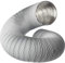 Ø 125mm / 1,5m Blanc Conduit Flexible Aluminium - Tube Rond - Alu Ventilation Tuyau
