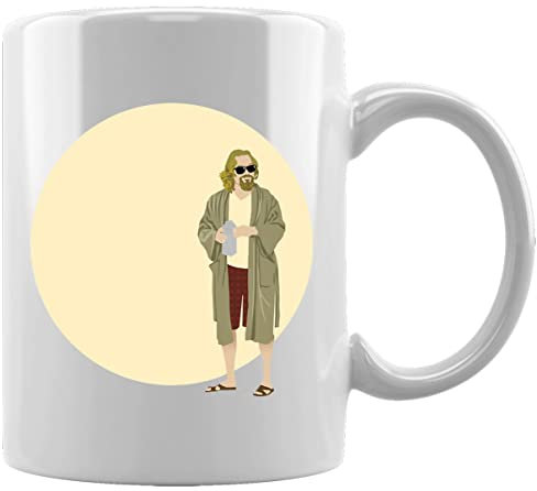 Der Groß Lebowski Geck Trinken Kreis Und Milch Keramikbecher Weißes Kaffee Tee Wasser Tasse Büro Home Ceramic White Mug Cup